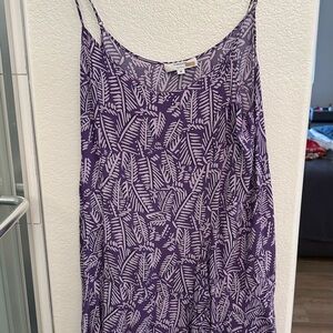 Thakoon Purple and White Leaf Print Dress